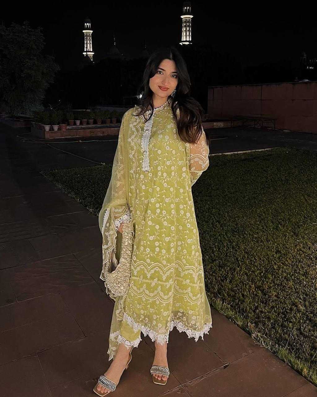 Ynf Soft Net KESH512 1681 Suits & Dresses Wholesale Ladies Suits Embroidery Suits Palazzo Suit Manufacturer