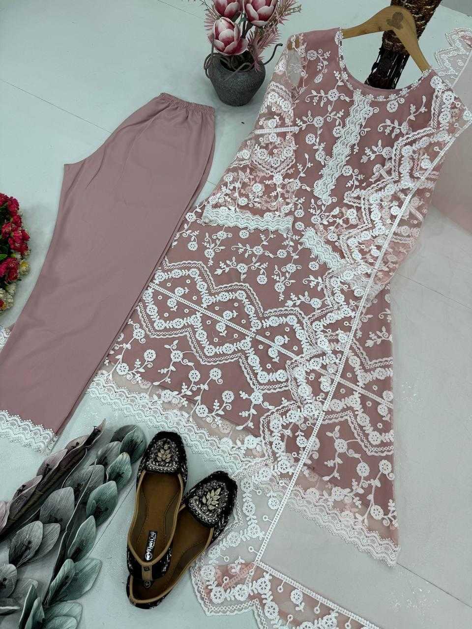 Ynf Soft Net KESH512 1681 Suits & Dresses Wholesale Ladies Suits Embroidery Suits Palazzo Suit Manufacturer