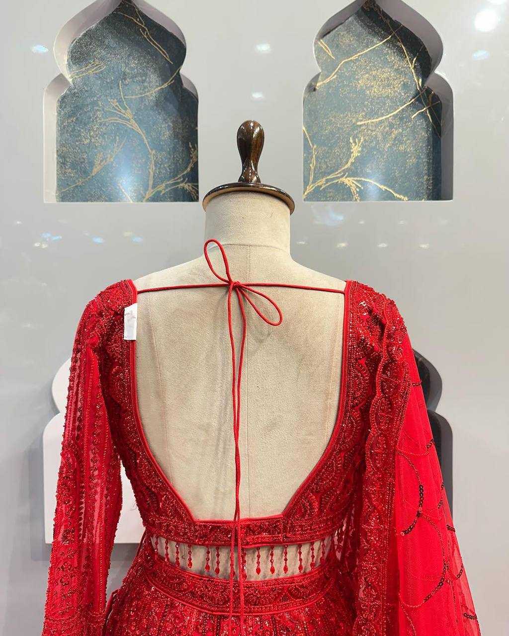 Ynf Soft Net KESH512 1770 Lehengas Wedding Collections Festive Collections Wholesale Net Fancy Lehenga Lehenga With Blouse Red Lehenga Manufacturer