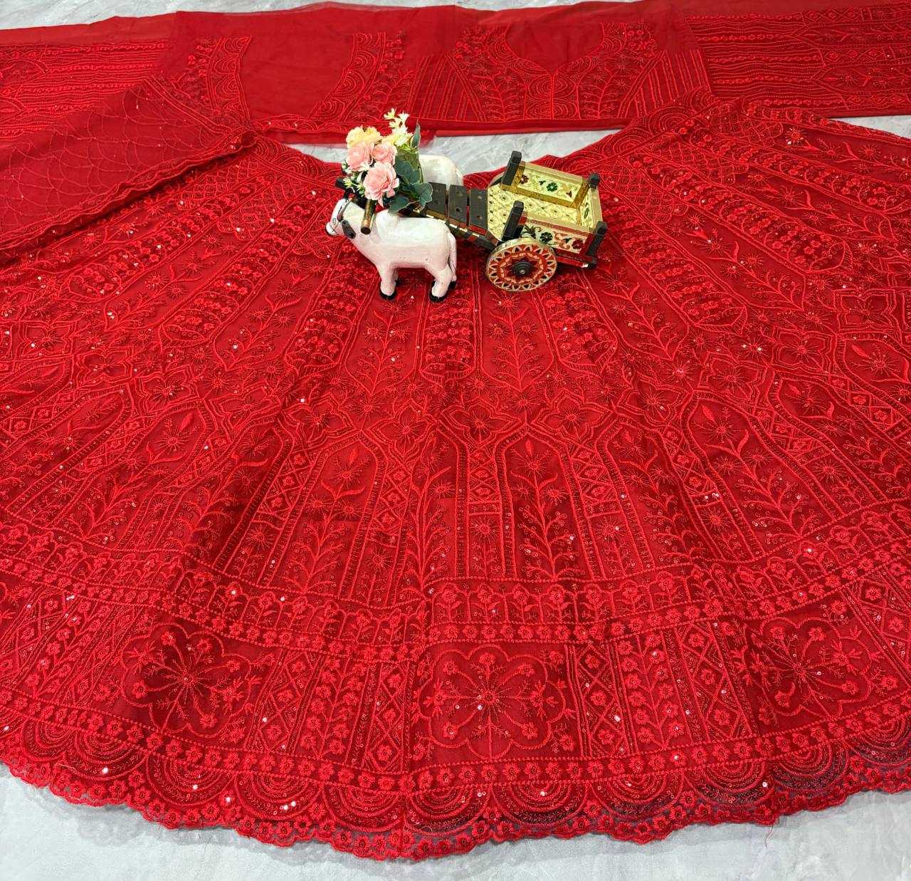 Ynf Soft Net KESH512 1770 Lehengas Wedding Collections Festive Collections Wholesale Net Fancy Lehenga Lehenga With Blouse Red Lehenga Manufacturer