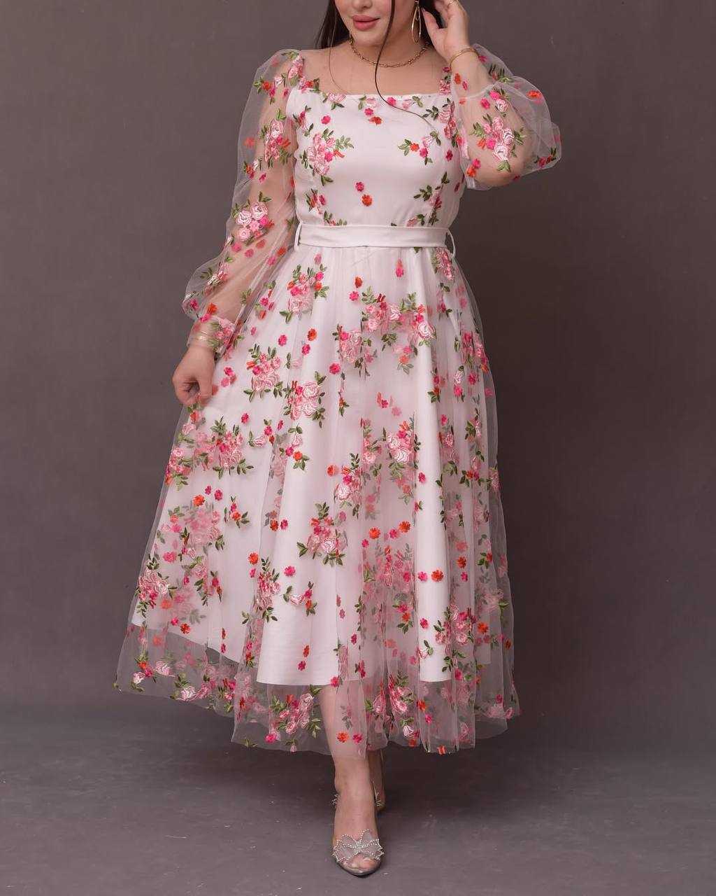 Ynf Soft Net KESH512 222 Gowns Wholesale Embroidery Gowns Anarkali Gown Manufacturer