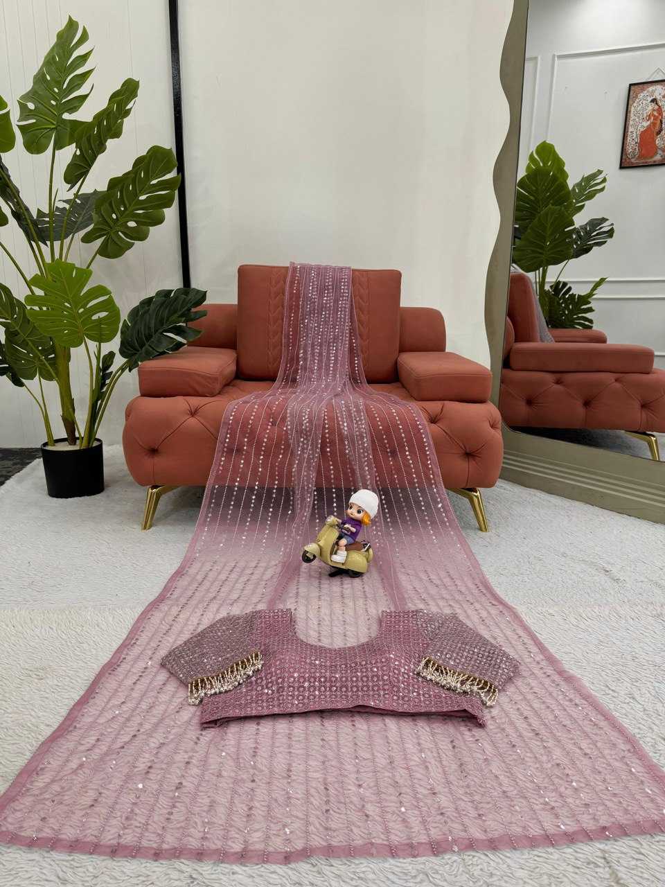 Ynf Soft Net RIN133 599 Sarees Wholesale Party Wear Sarees Net Sarees Sequin Sarees Manufacturer