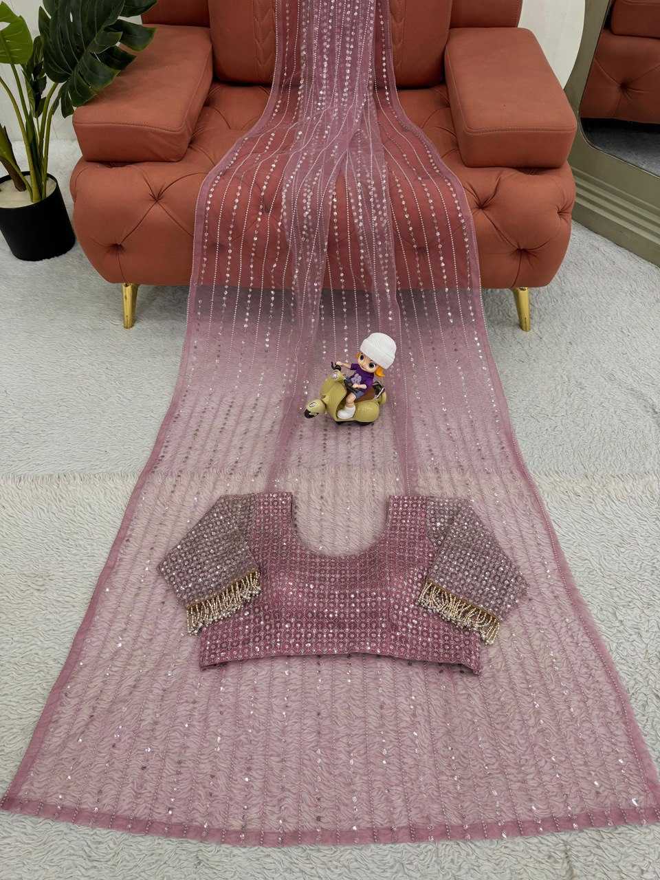 Ynf Soft Net RIN133 599 Sarees Wholesale Party Wear Sarees Net Sarees Sequin Sarees Manufacturer