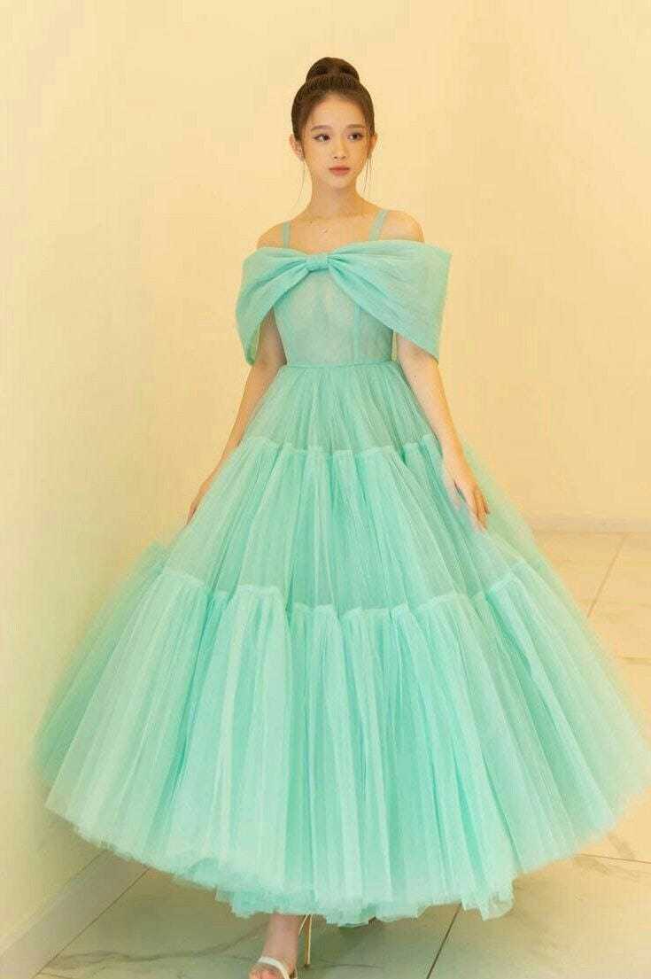 Ynf Soft Net RIN157 2144 Gowns Plus Size Collections Wholesale Party Gowns Net Gowns Ruffle Gowns Manufacturer