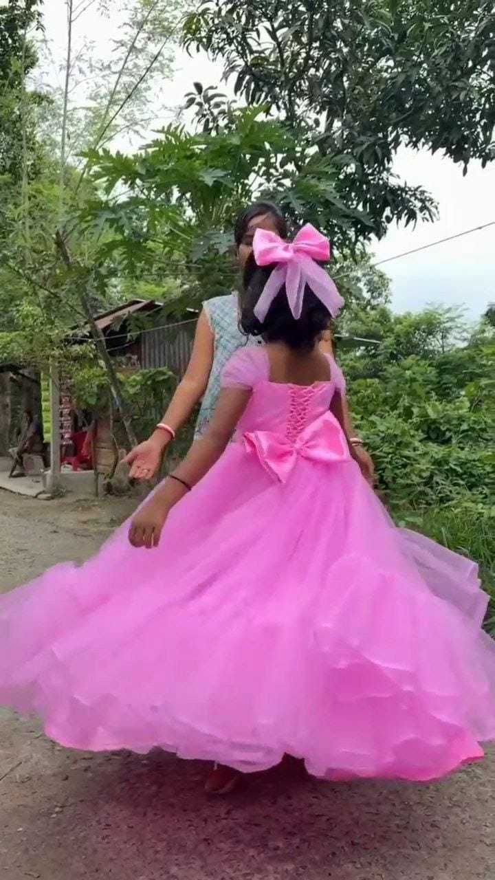 Ynf Soft Net RIN157 8158 Kids Wear Wholesale Kids Gown Kids Ethnic Gowns Manufacturer