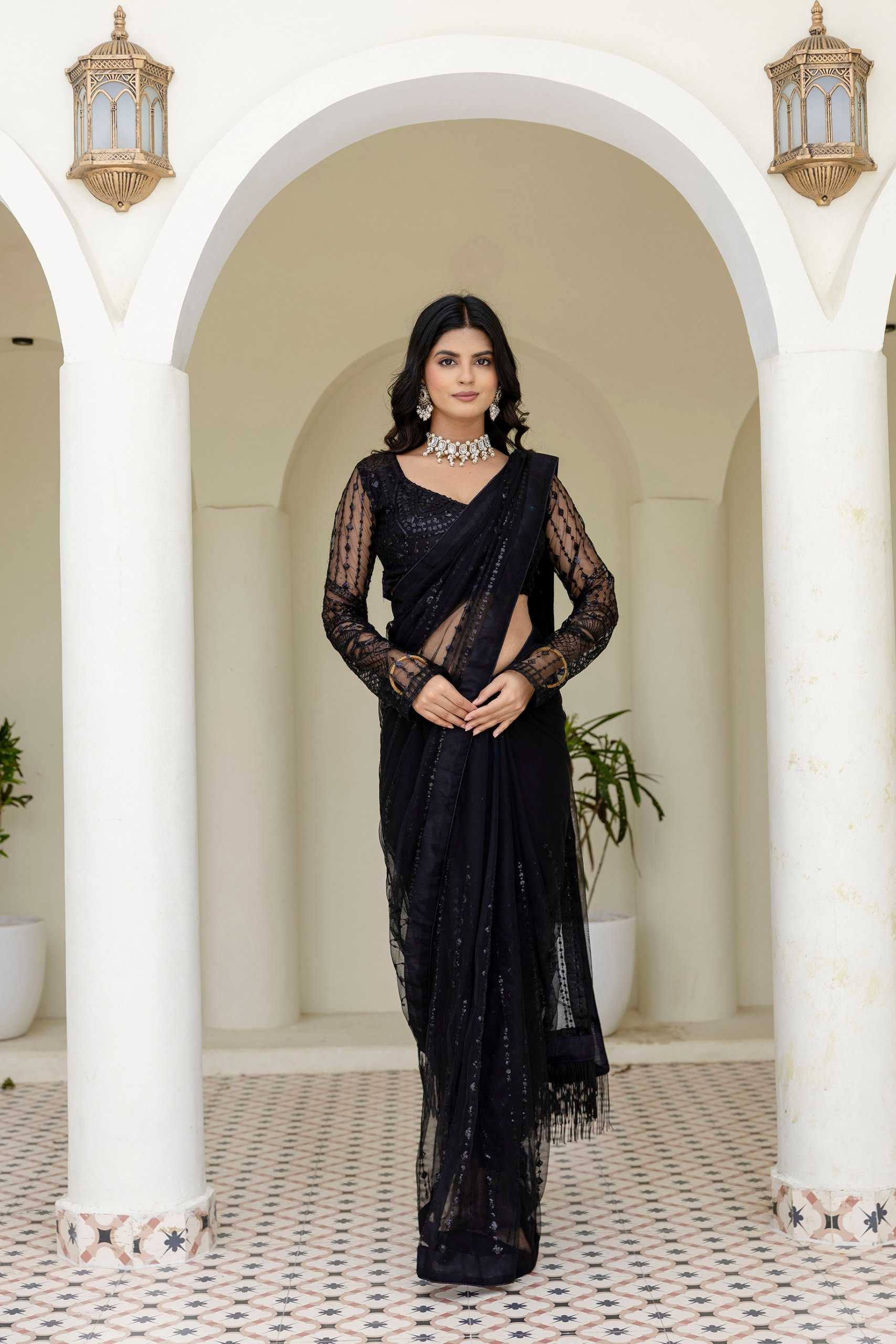 Ynf Soft Net RIN228 382 Sarees Wholesale Party Wear Sarees Fancy Sarees Sequence Sarees Embroidered Sarees Manufacturer