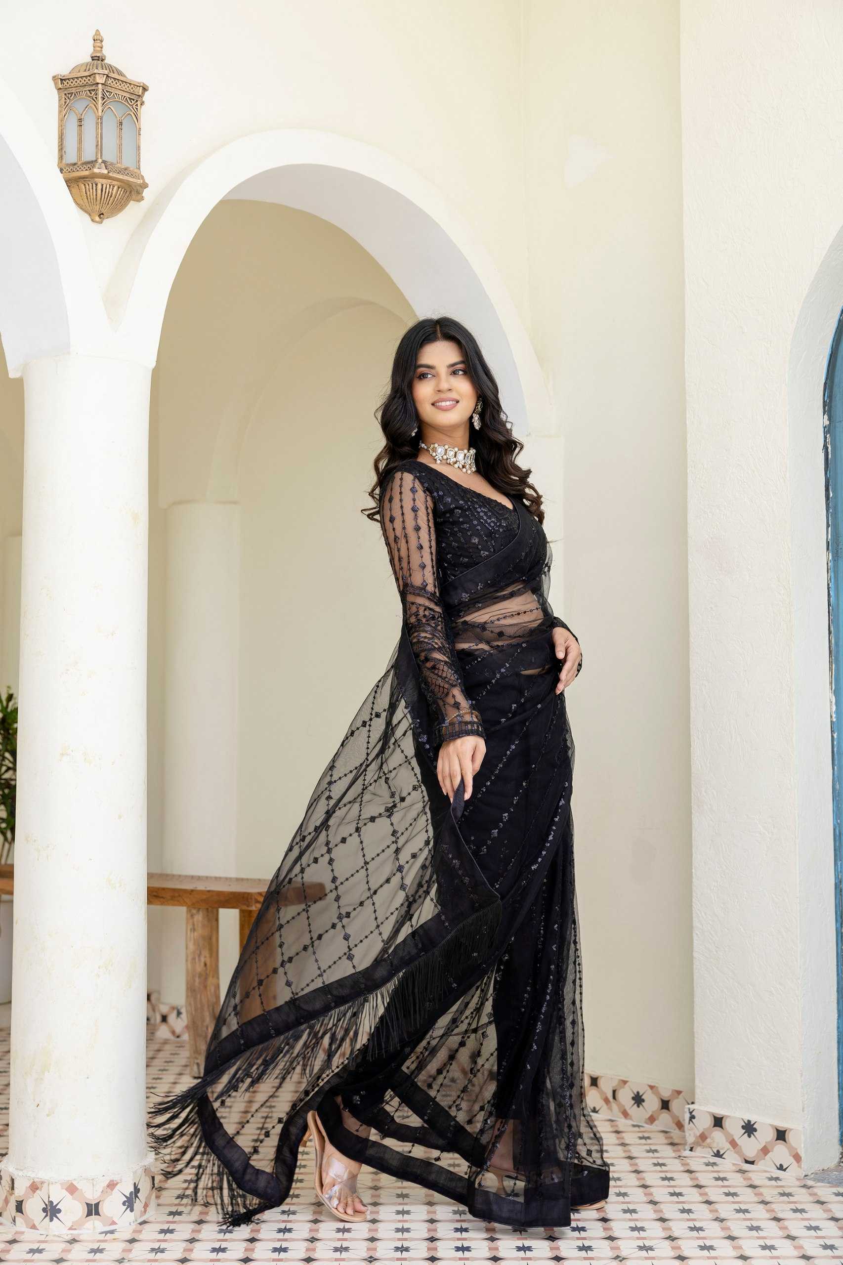 Ynf Soft Net RIN228 382 Sarees Wholesale Party Wear Sarees Fancy Sarees Sequence Sarees Embroidered Sarees Manufacturer