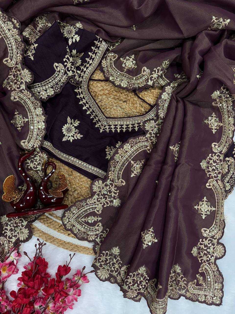 Ynf Soft Silk KESH151 5475 Sarees Bollywood Collections Festive Collections Wholesale Embroidered Sarees Silk Sarees Divyanka Tripathi Manufacturer