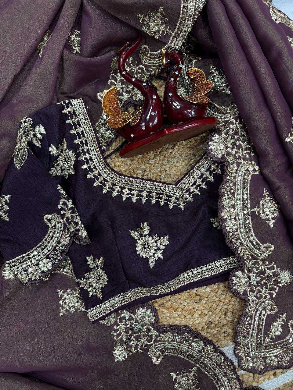 Ynf Soft Silk KESH151 5475 Sarees Bollywood Collections Festive Collections Wholesale Embroidered Sarees Silk Sarees Divyanka Tripathi Manufacturer