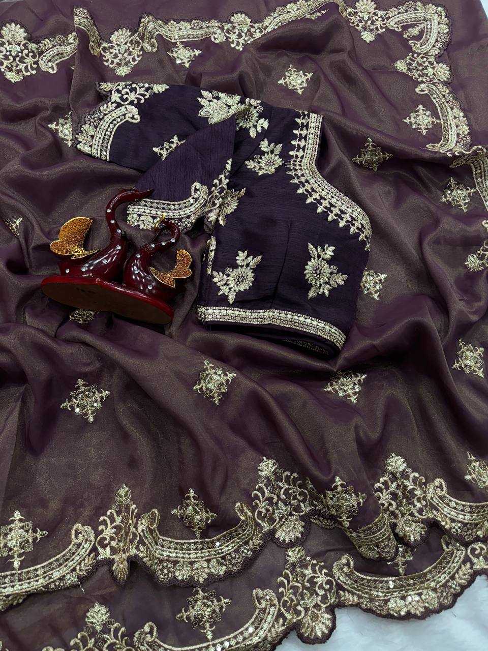 Ynf Soft Silk KESH151 5475 Sarees Bollywood Collections Festive Collections Wholesale Embroidered Sarees Silk Sarees Divyanka Tripathi Manufacturer