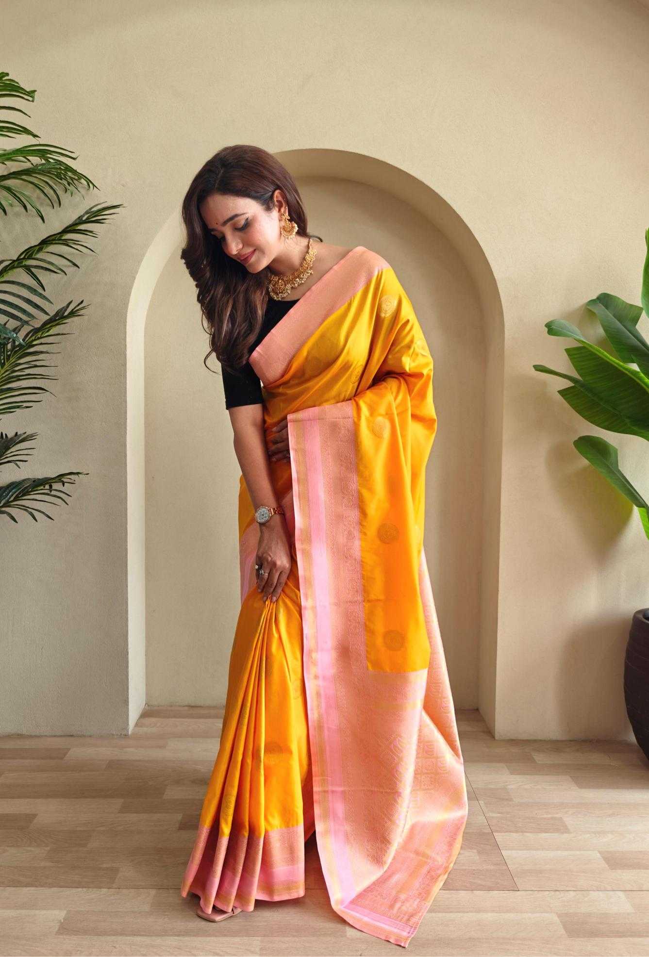 Ynf Soft Silk KESH249 Gold Coin Silk Sarees Wholesale Soft Silk Sarees Designer Silk Sarees Silk Sarees For Weddings Manufacturer