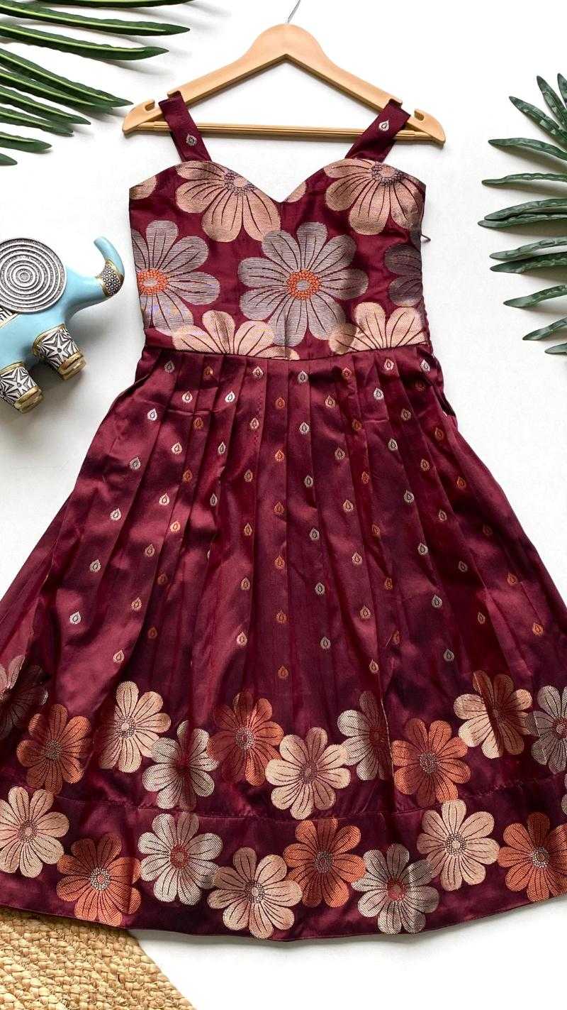 Ynf Soft Silk KESH249 K Suhani Kids Wear Wholesale Kids Gown Kids Ethnic Gowns Manufacturer