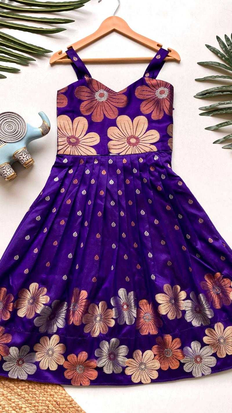 Ynf Soft Silk KESH249 K Suhani Kids Wear Wholesale Kids Gown Kids Ethnic Gowns Manufacturer