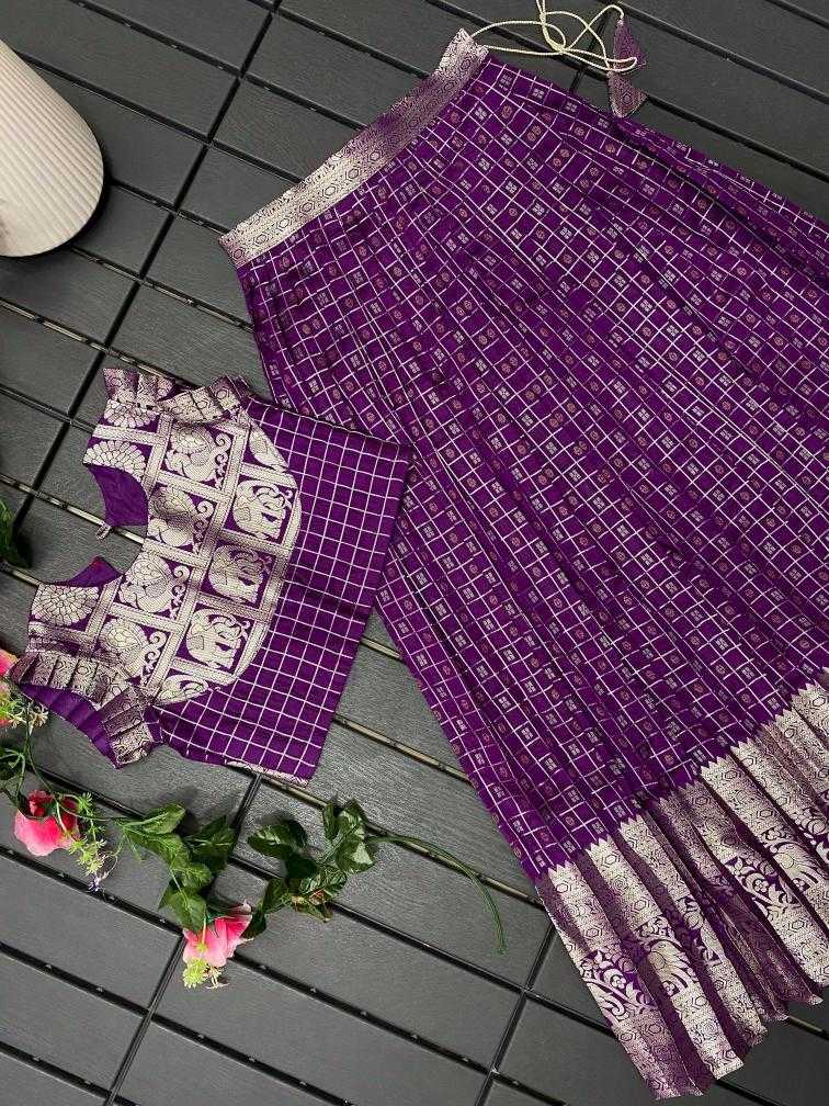 Ynf Soft Silk KESH249 Khicha Checks Kids Wear Wholesale Kids Lehenga Kids Lehenga Choli Baby Girl Lehenga Manufacturer