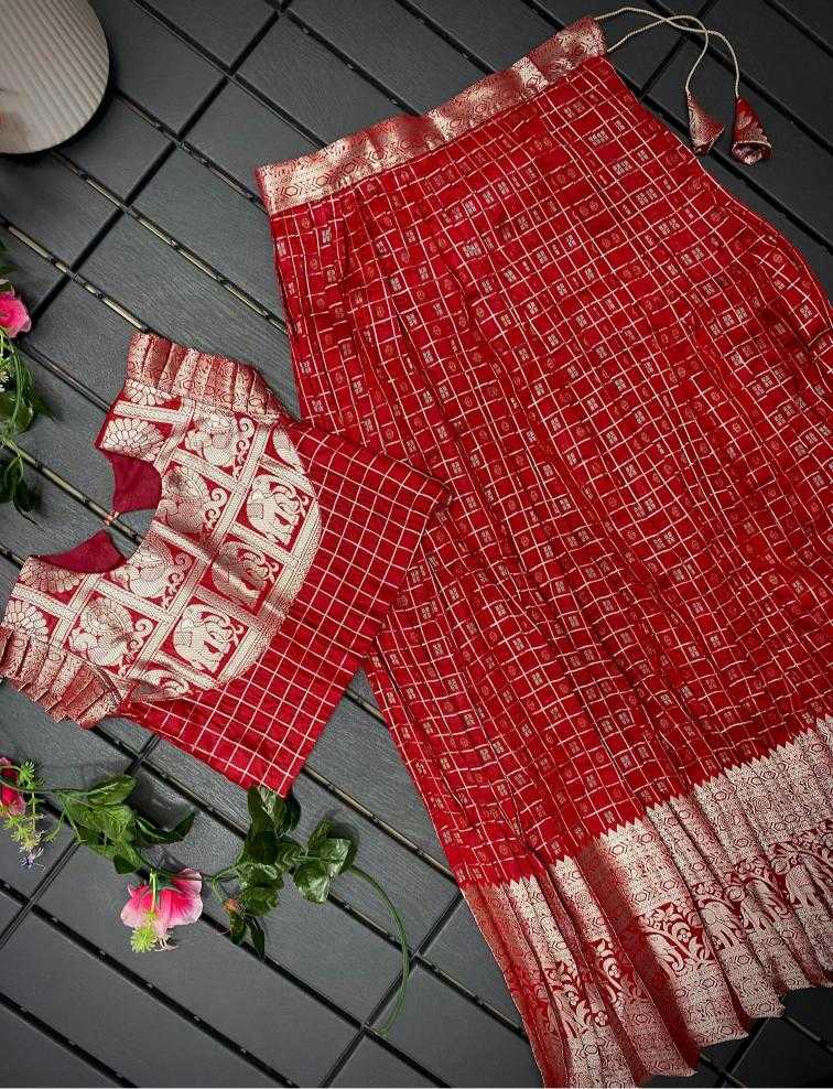 Ynf Soft Silk KESH249 Khicha Checks Kids Wear Wholesale Kids Lehenga Kids Lehenga Choli Baby Girl Lehenga Manufacturer