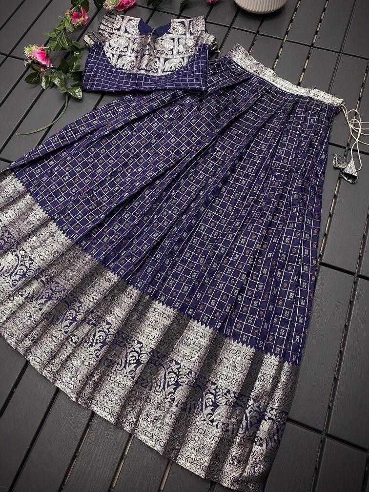 Ynf Soft Silk KESH249 Khicha Checks Kids Wear Wholesale Kids Lehenga Kids Lehenga Choli Baby Girl Lehenga Manufacturer
