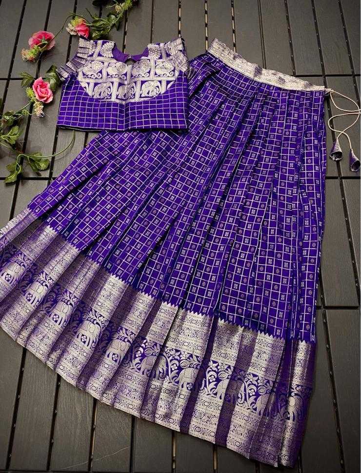Ynf Soft Silk KESH249 Khicha Checks Kids Wear Wholesale Kids Lehenga Kids Lehenga Choli Baby Girl Lehenga Manufacturer