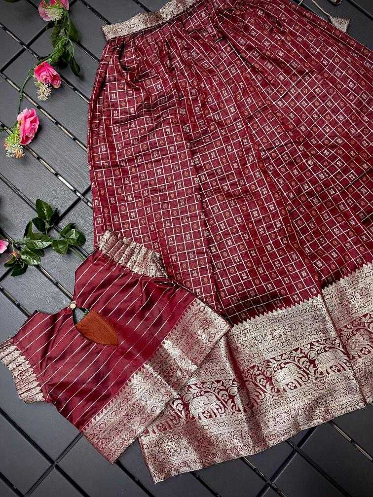 Ynf Soft Silk KESH249 Khicha Checks Kids Wear Wholesale Kids Lehenga Kids Lehenga Choli Baby Girl Lehenga Manufacturer