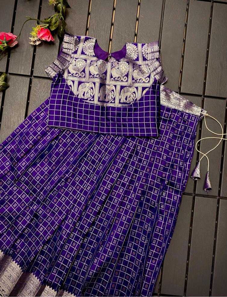 Ynf Soft Silk KESH249 Khicha Checks Kids Wear Wholesale Kids Lehenga Kids Lehenga Choli Baby Girl Lehenga Manufacturer