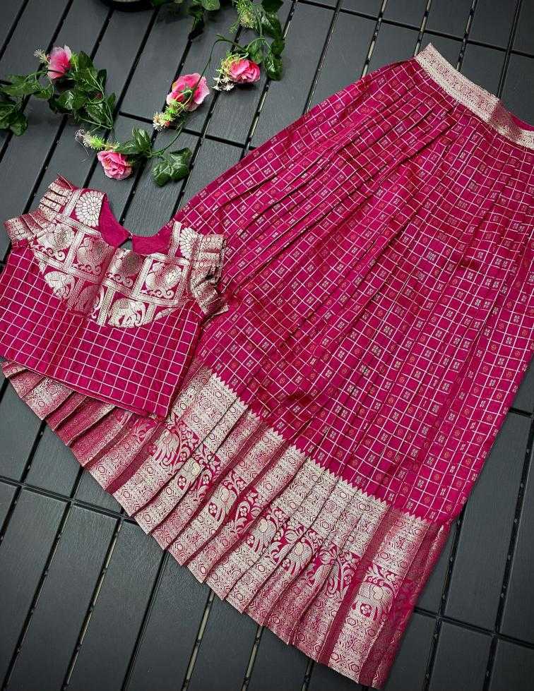 Ynf Soft Silk KESH249 Khicha Checks Kids Wear Wholesale Kids Lehenga Kids Lehenga Choli Baby Girl Lehenga Manufacturer
