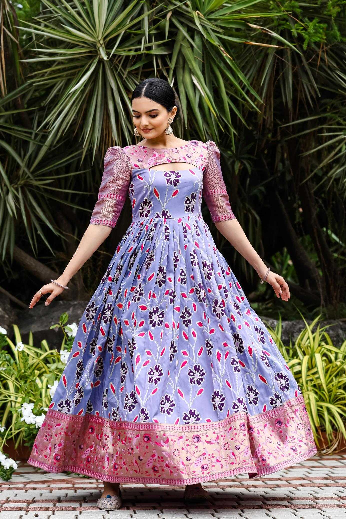 Ynf Soft Silk KESH249 TANISHA Gowns Wholesale Fancy Gowns Designer Gowns Silk Gowns Manufacturer