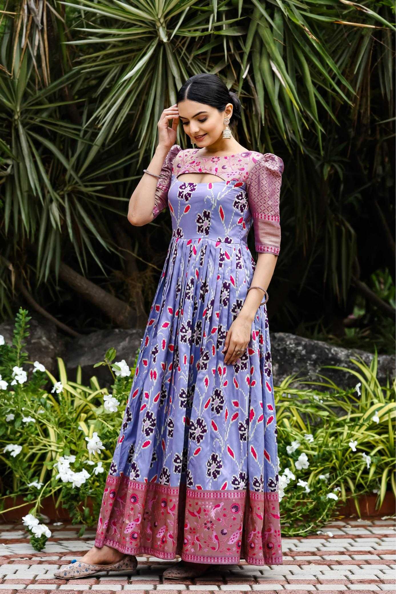 Ynf Soft Silk KESH249 TANISHA Gowns Wholesale Fancy Gowns Designer Gowns Silk Gowns Manufacturer