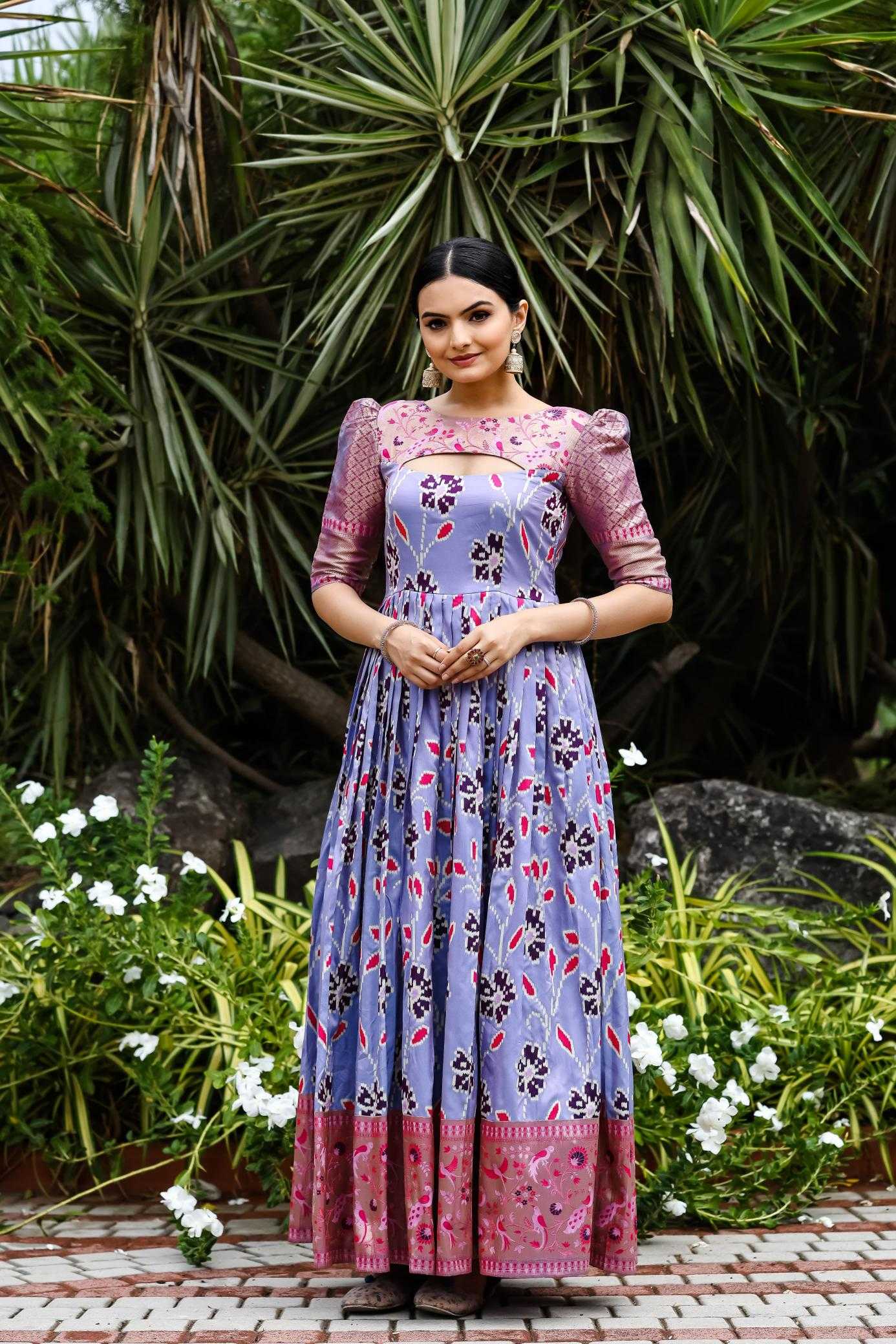 Ynf Soft Silk KESH249 TANISHA Gowns Wholesale Fancy Gowns Designer Gowns Silk Gowns Manufacturer