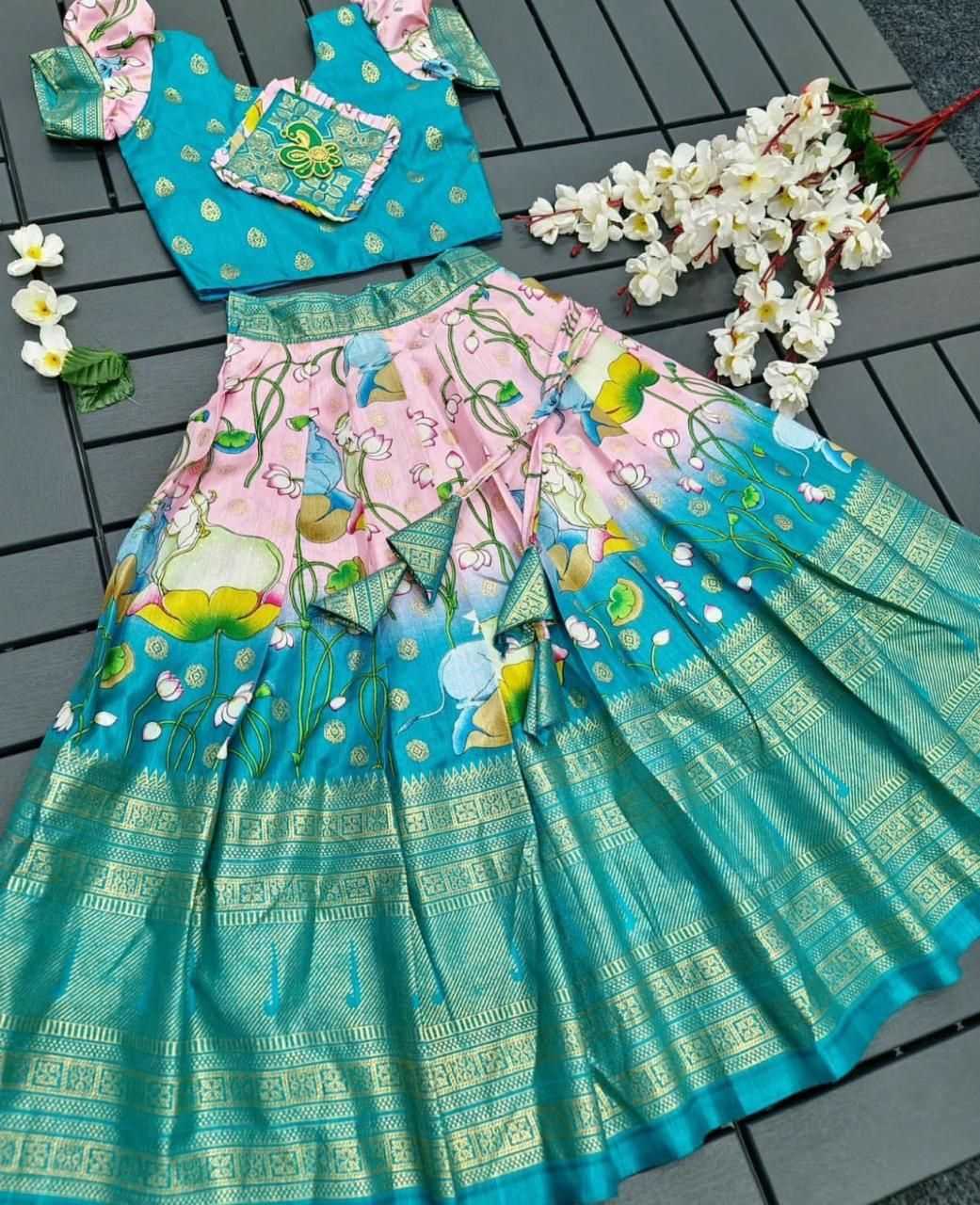 Ynf Soft Silk KESH493 FAIR Kids Wear Wholesale Kids Lehenga Kids Lehenga Choli Baby Girl Lehenga Manufacturer