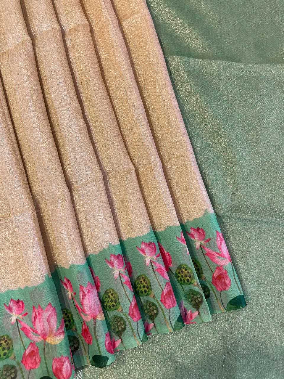 Ynf Soft Silk KESH505 SONITA FLOWER Silk Sarees Wholesale Printed Silk Saree Manufacturer