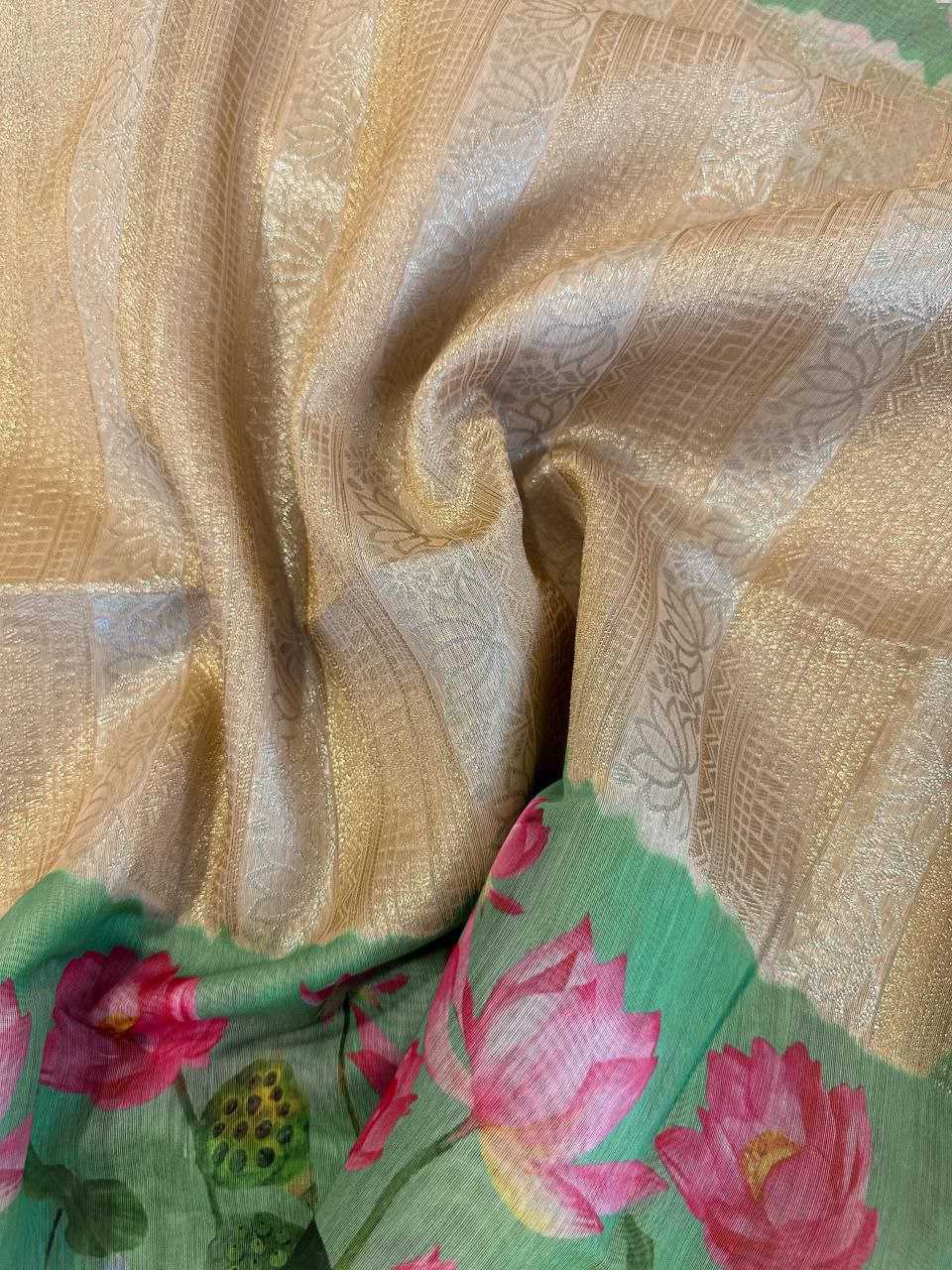 Ynf Soft Silk KESH505 SONITA FLOWER Silk Sarees Wholesale Printed Silk Saree Manufacturer