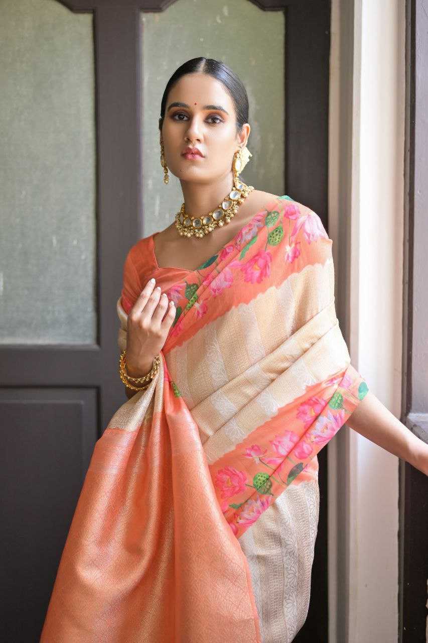 Ynf Soft Silk KESH505 SONITA FLOWER Silk Sarees Wholesale Printed Silk Saree Manufacturer