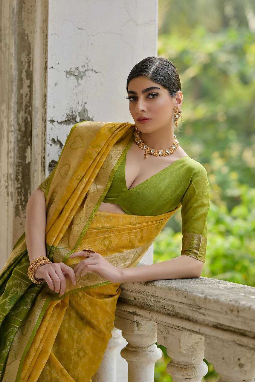 Ynf Soft Silk KESH505 SUNDARI IKKAT Silk Sarees Wedding Collections Wholesale Soft Silk Sarees Designer Silk Sarees Haldi Outfits Manufacturer