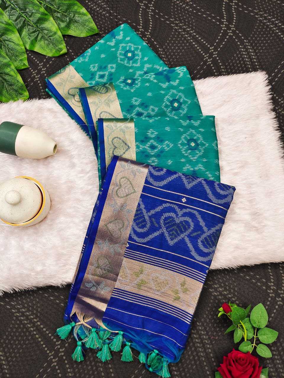 Ynf Soft Silk KESH505 SUNDARI IKKAT Silk Sarees Wedding Collections Wholesale Soft Silk Sarees Designer Silk Sarees Haldi Outfits Manufacturer