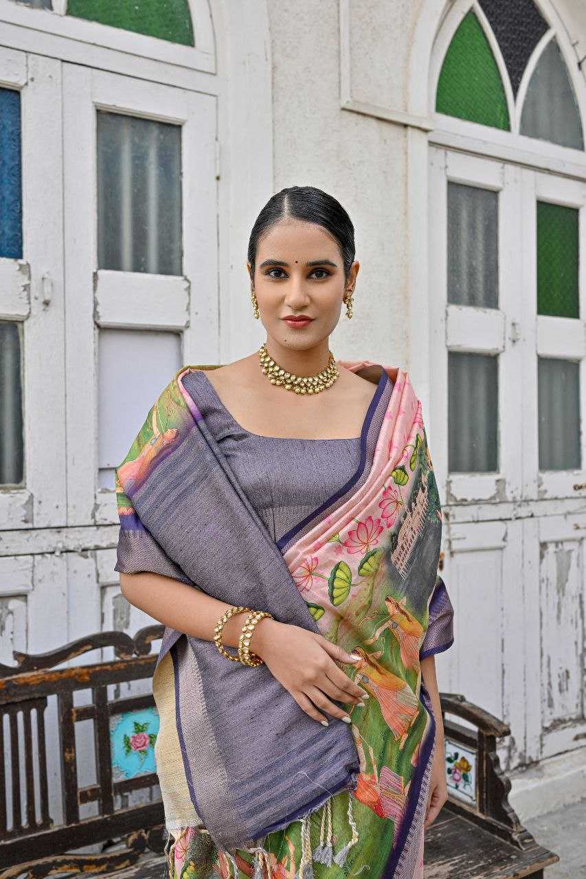 Ynf Soft Silk KESH505 Tanika Silk Sarees Wholesale Bhagalpuri Silk Sarees Manufacturer