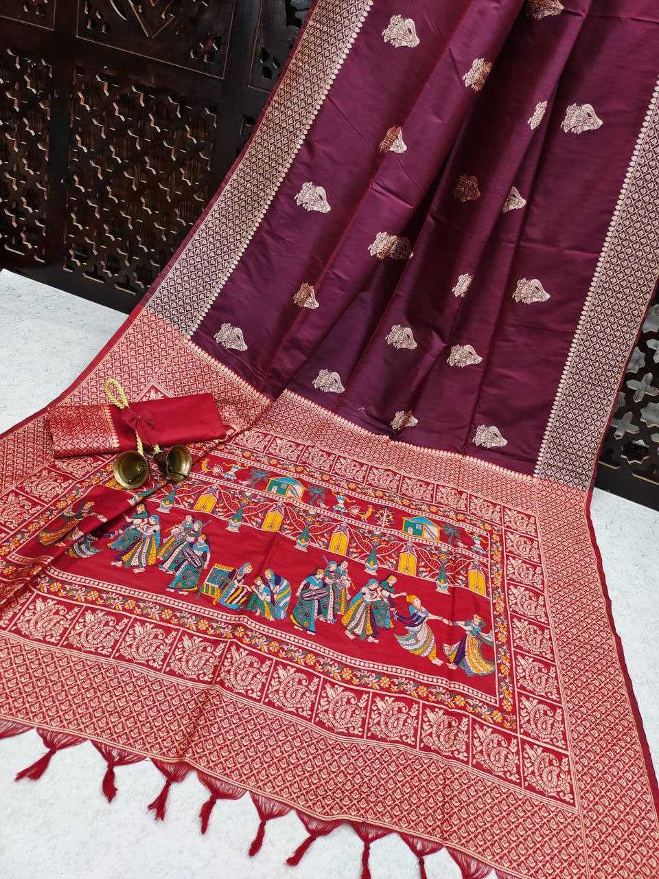 Ynf Soft Silk KESH532 handloom barat 4 Sarees Wholesale Designer Sarees Party Wear Sarees Fancy Sarees Manufacturer