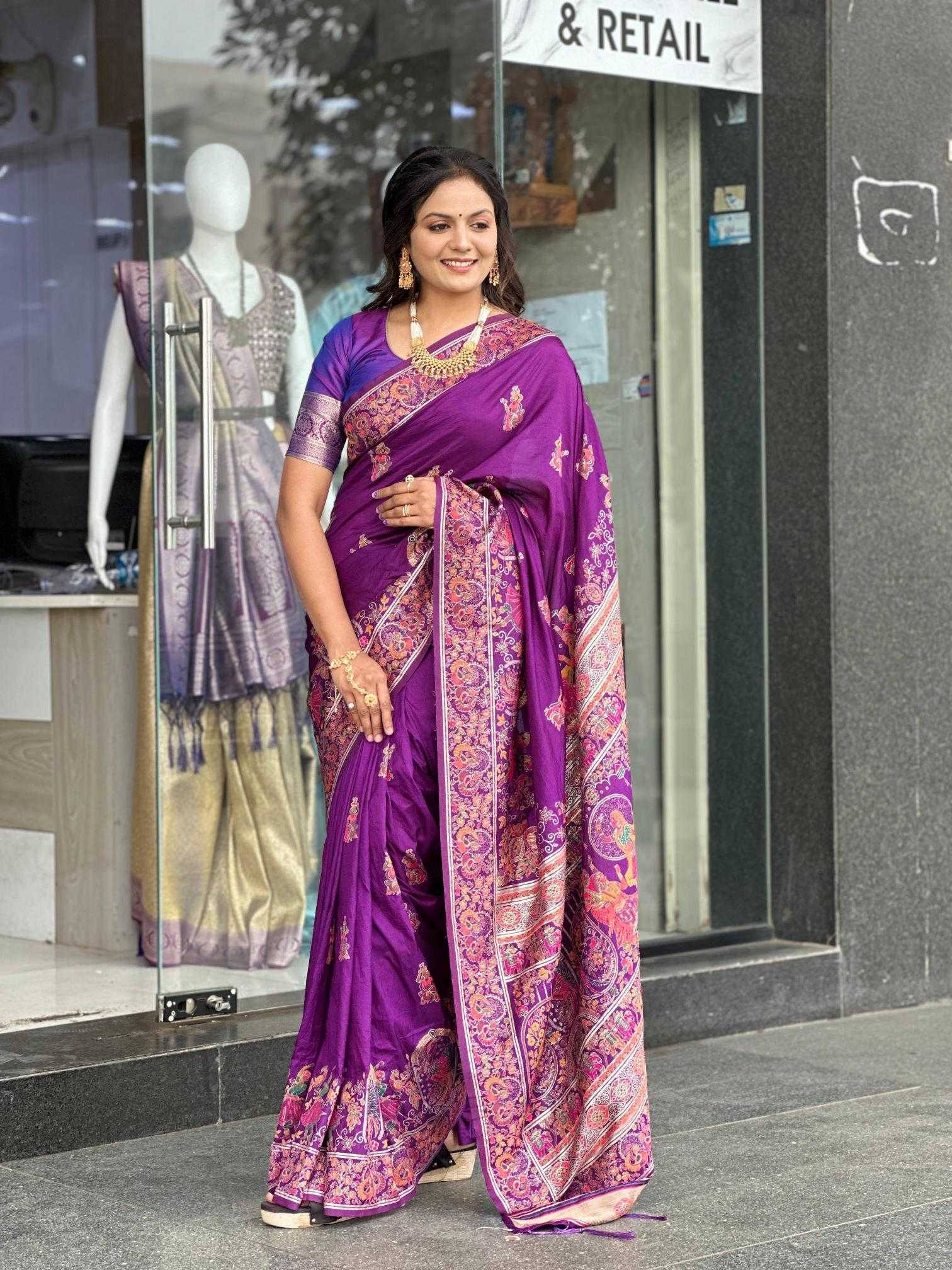 Ynf Soft Silk RIN118 pashmina Silk Sarees Wholesale Soft Silk Sarees Designer Silk Sarees Silk Sarees For Weddings Manufacturer