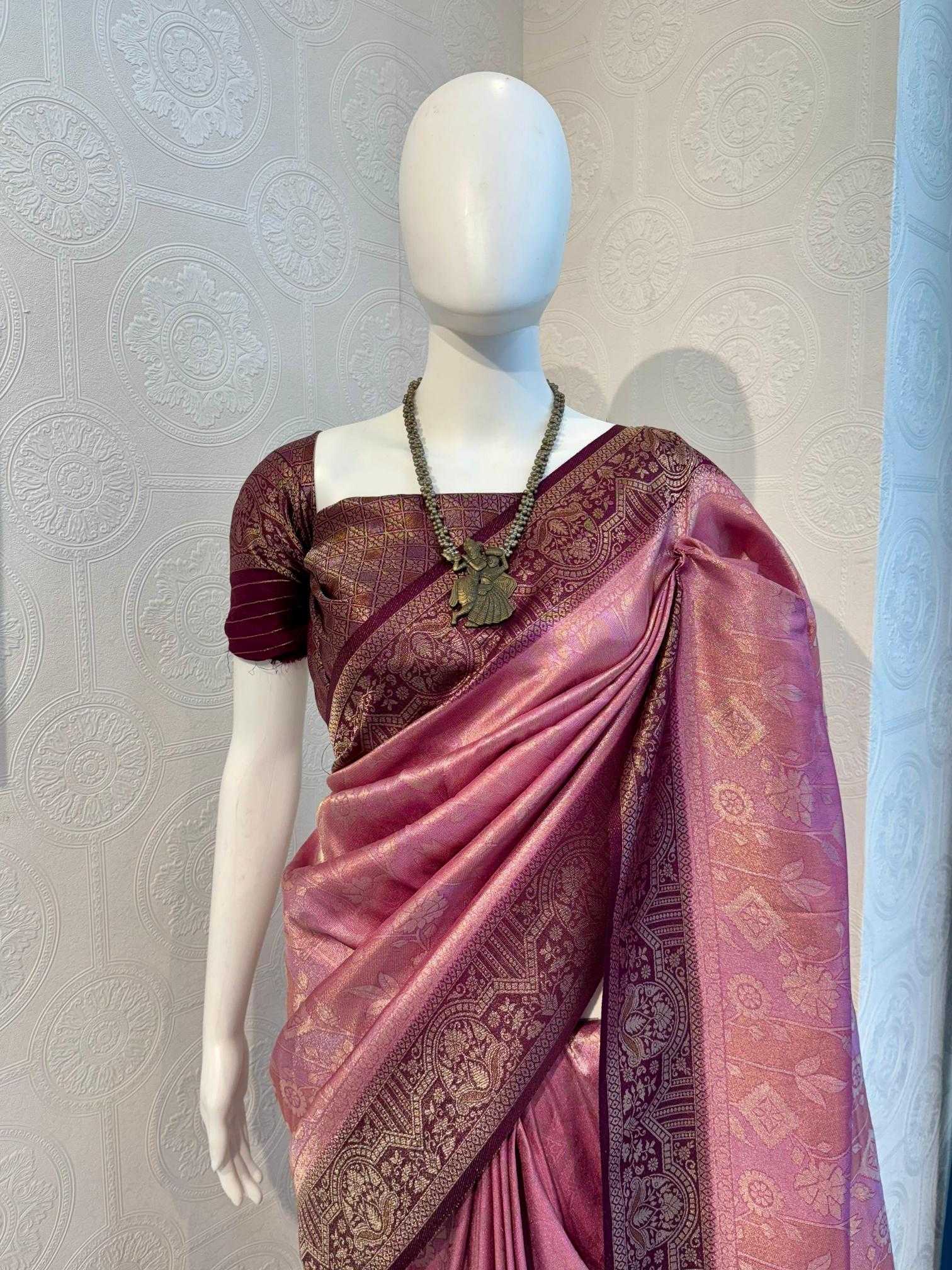 Ynf Soft Silk RIN118 SAFFRON Silk Sarees Wholesale Soft Silk Sarees Designer Silk Sarees Silk Sarees For Weddings Manufacturer