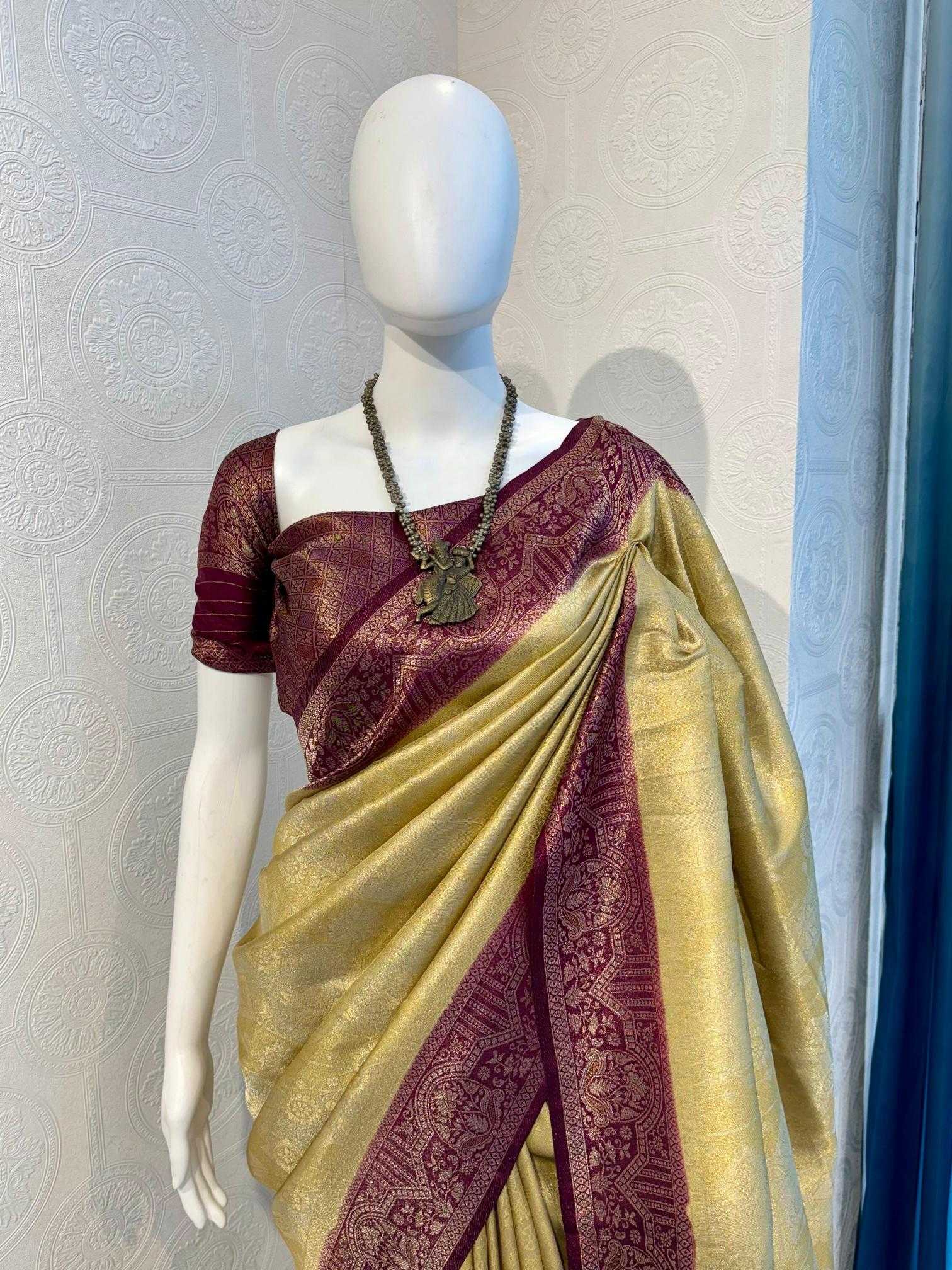Ynf Soft Silk RIN118 SAFFRON Silk Sarees Wholesale Soft Silk Sarees Designer Silk Sarees Silk Sarees For Weddings Manufacturer