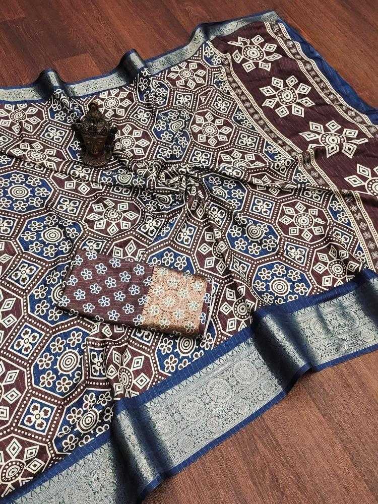 Ynf Soft Silk RIN118 SASLA Silk Sarees Wholesale Soft Silk Sarees Printed Silk Saree Zari Border Silk Sarees Manufacturer