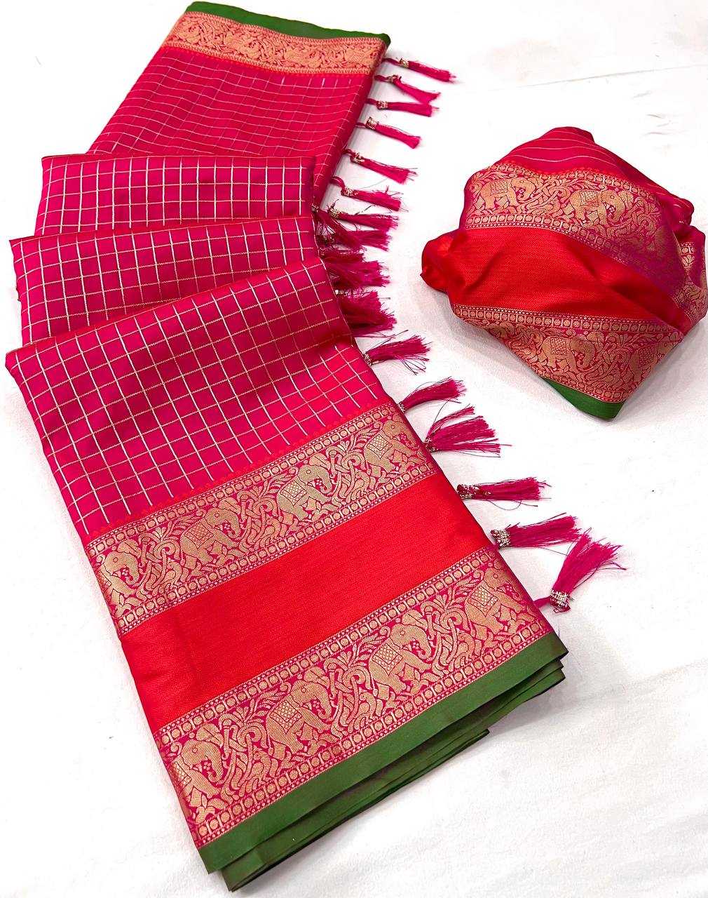 Ynf Soft Silk RIN150 Nx-235 Silk Sarees Wholesale Designer Silk Sarees Zari Border Silk Sarees Manufacturer