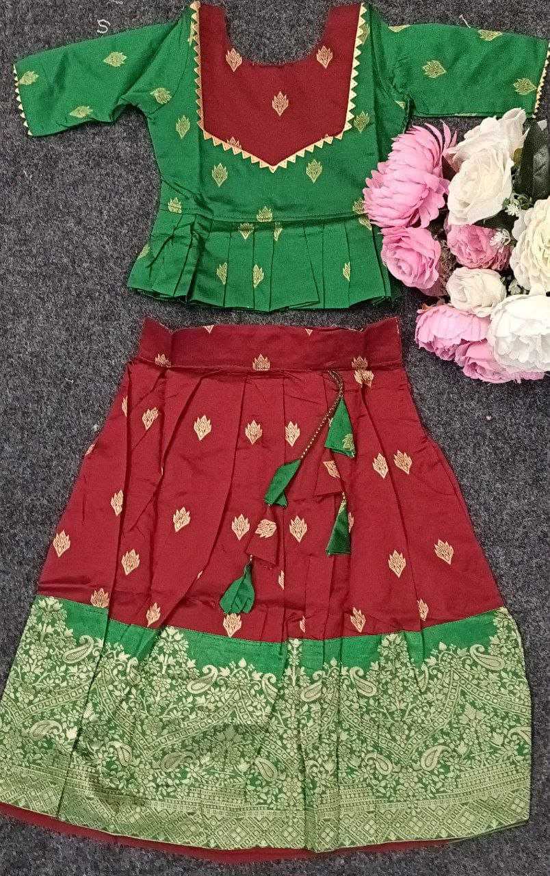 Ynf Soft Silk RIN204 BALMA Kids Wear Festive Collections Wholesale Kids Lehenga Choli Kids Festive Wear Kids Silk Dress Manufacturer