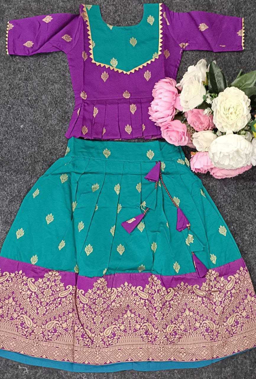 Ynf Soft Silk RIN204 BALMA Kids Wear Festive Collections Wholesale Kids Lehenga Choli Kids Festive Wear Kids Silk Dress Manufacturer