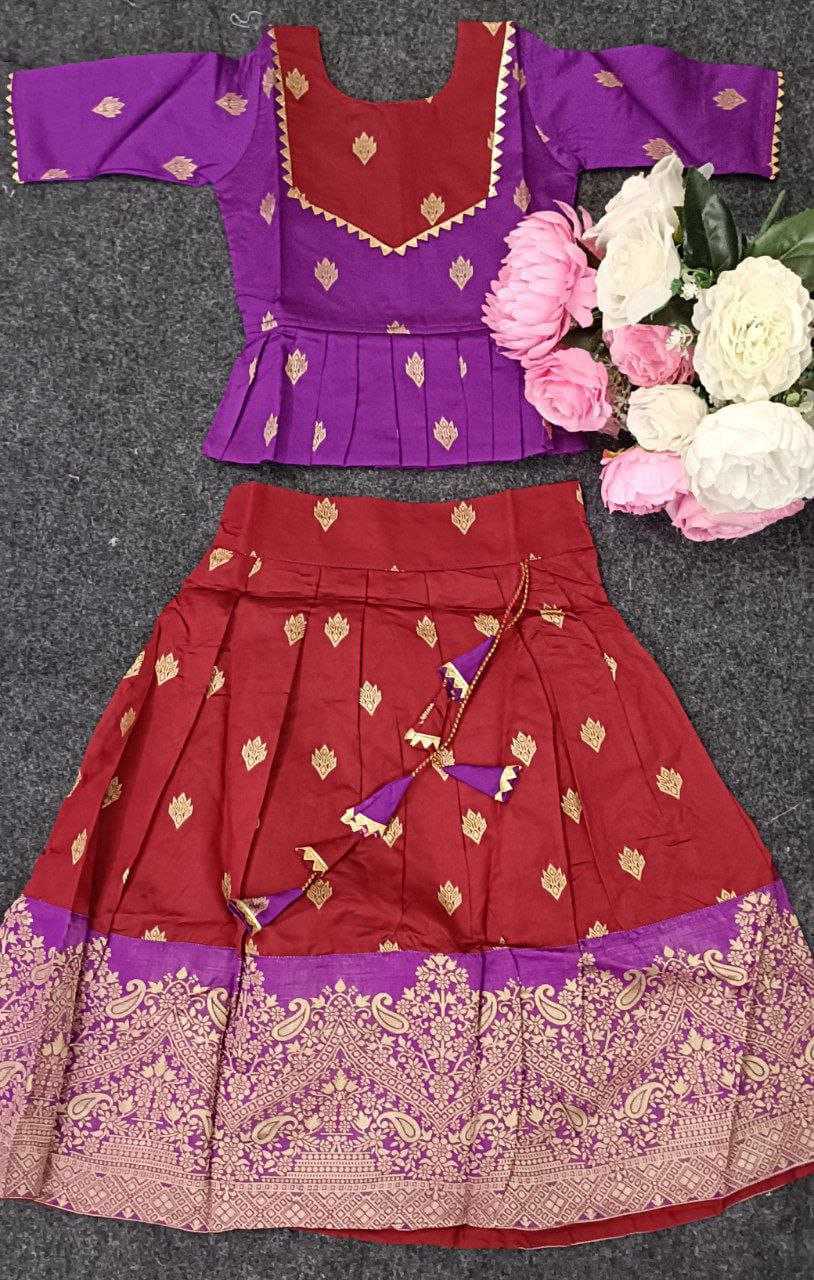 Ynf Soft Silk RIN204 BALMA Kids Wear Festive Collections Wholesale Kids Lehenga Choli Kids Festive Wear Kids Silk Dress Manufacturer