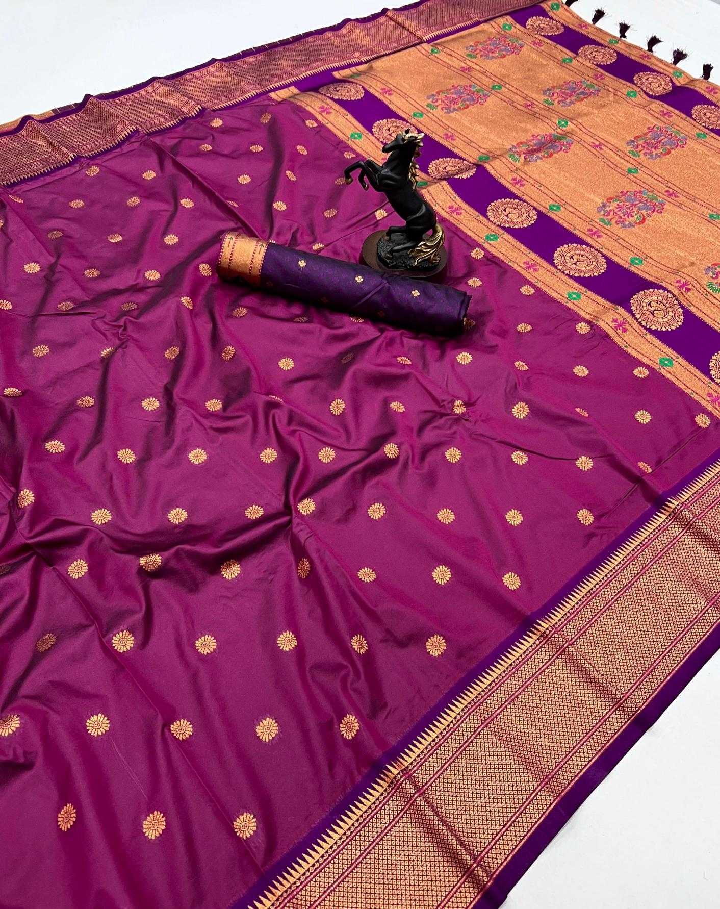 Ynf Soft Silk RIN209 Kalanjali Paithani Silk Sarees Wholesale Paithani Sarees Soft Silk Sarees Zari Border Silk Sarees Manufacturer