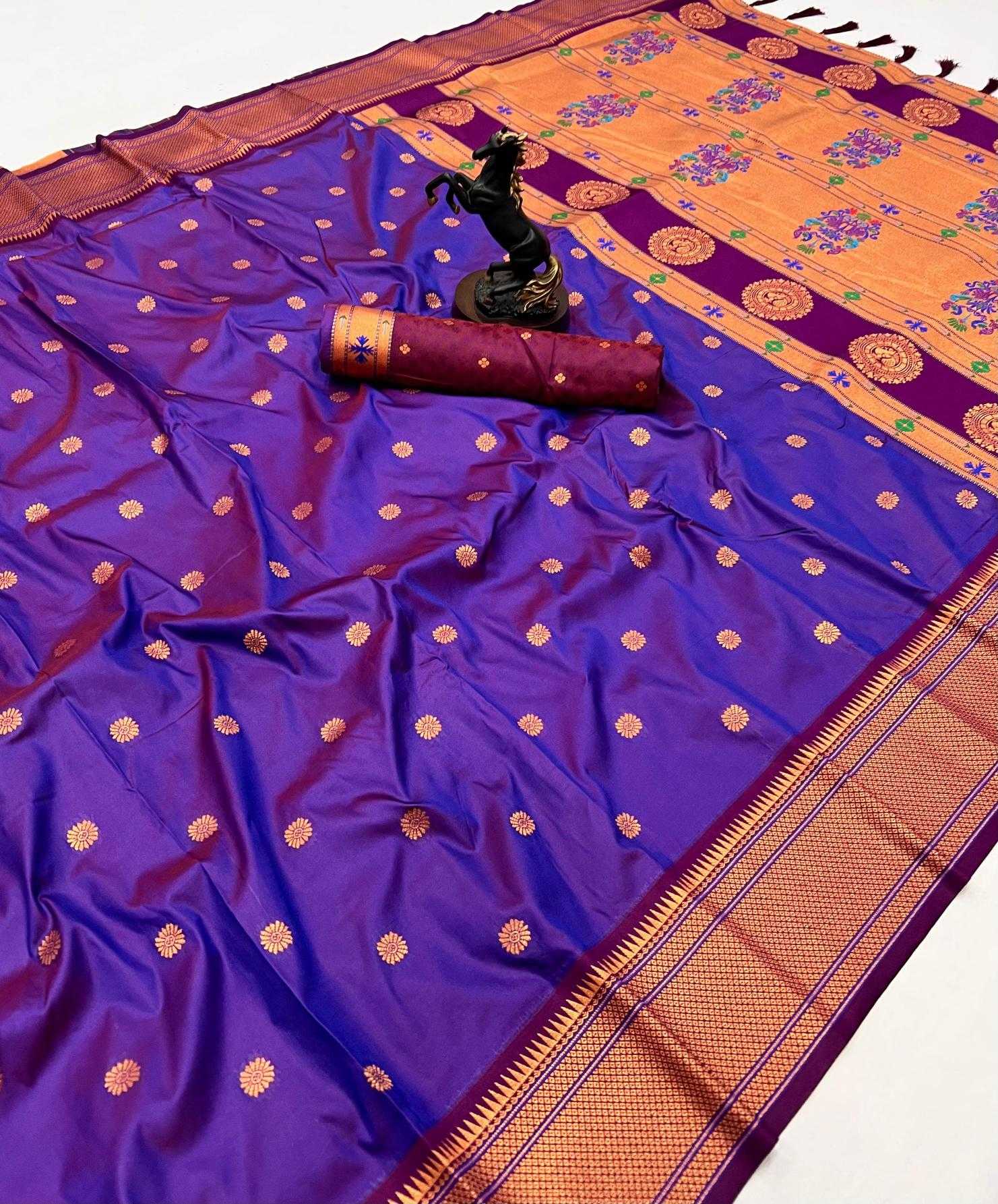 Ynf Soft Silk RIN209 Kalanjali Paithani Silk Sarees Wholesale Paithani Sarees Soft Silk Sarees Zari Border Silk Sarees Manufacturer
