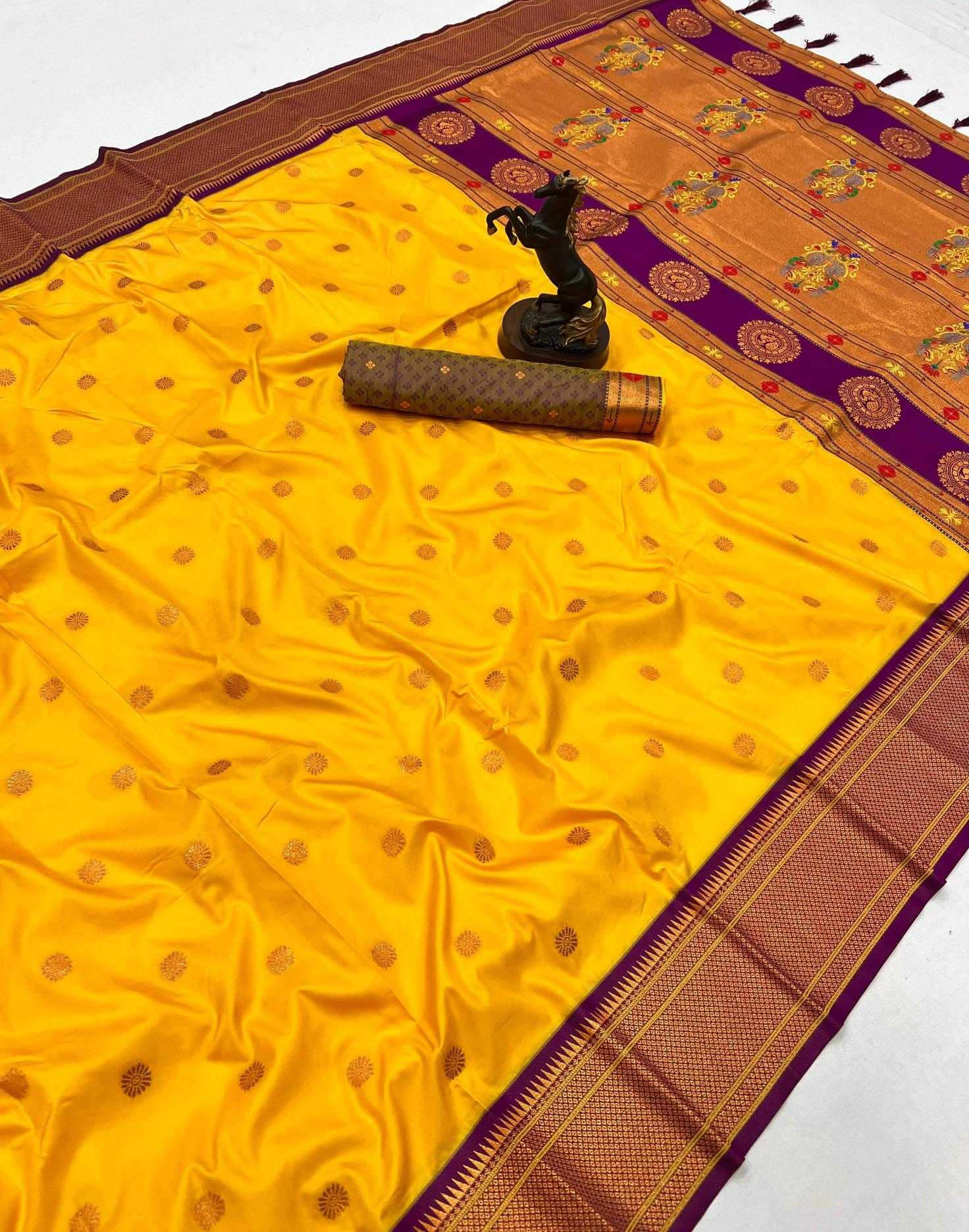 Ynf Soft Silk RIN209 Kalanjali Paithani Silk Sarees Wholesale Paithani Sarees Soft Silk Sarees Zari Border Silk Sarees Manufacturer
