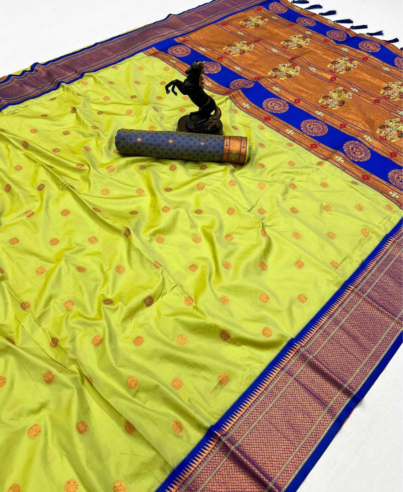 Ynf Soft Silk RIN209 Kalanjali Paithani Silk Sarees Wholesale Paithani Sarees Soft Silk Sarees Zari Border Silk Sarees Manufacturer
