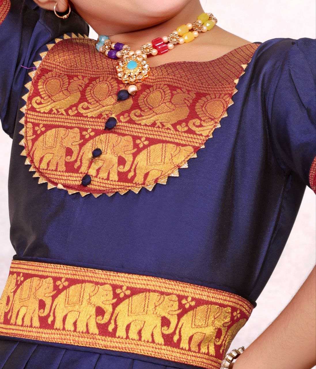 Ynf Soft Tapeta Silk KESH461 116 Kids Wear Festive Collections Wholesale Kids Traditional Outfits Kids Lehenga Choli Kids Silk Dress Manufacturer