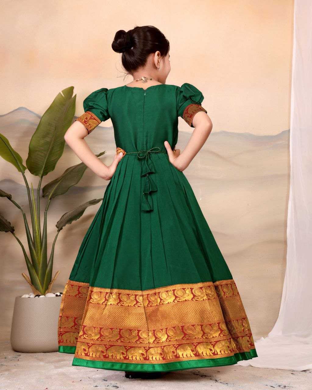 Ynf Soft Tapeta Silk KESH461 116 Kids Wear Festive Collections Wholesale Kids Traditional Outfits Kids Lehenga Choli Kids Silk Dress Manufacturer
