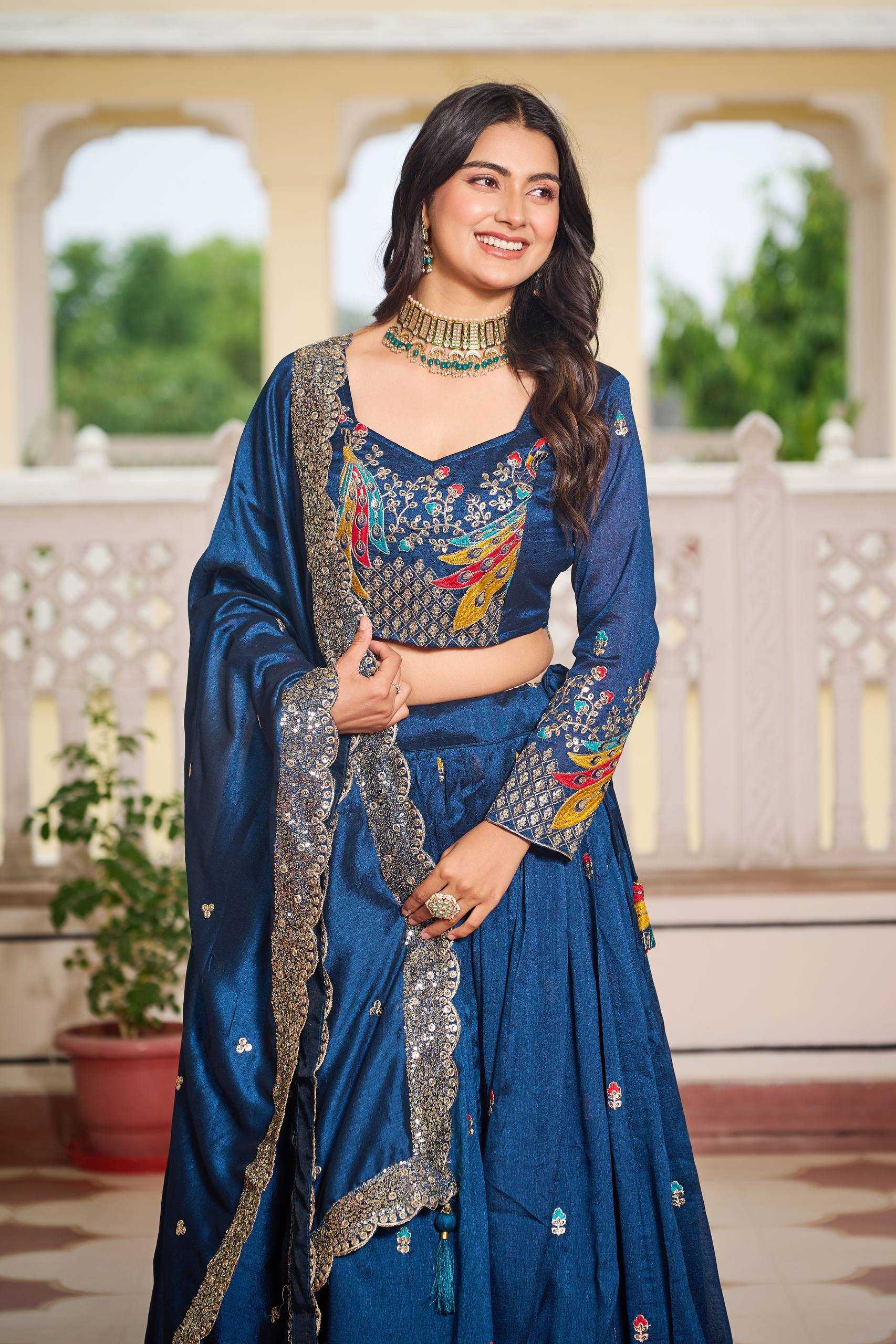 Ynf Soft Vichitra RIN197 3046 Lehengas Wholesale Designer Lehenga Fancy Lehenga Bridal Lehenga Manufacturer